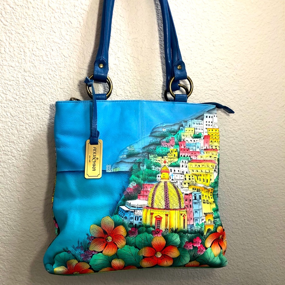 Anuschka hand painted tote new
